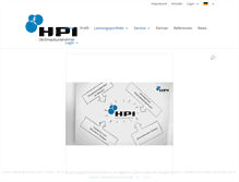Tablet Screenshot of hpigmbh.com